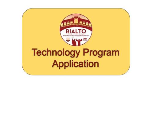Technology Program Application 